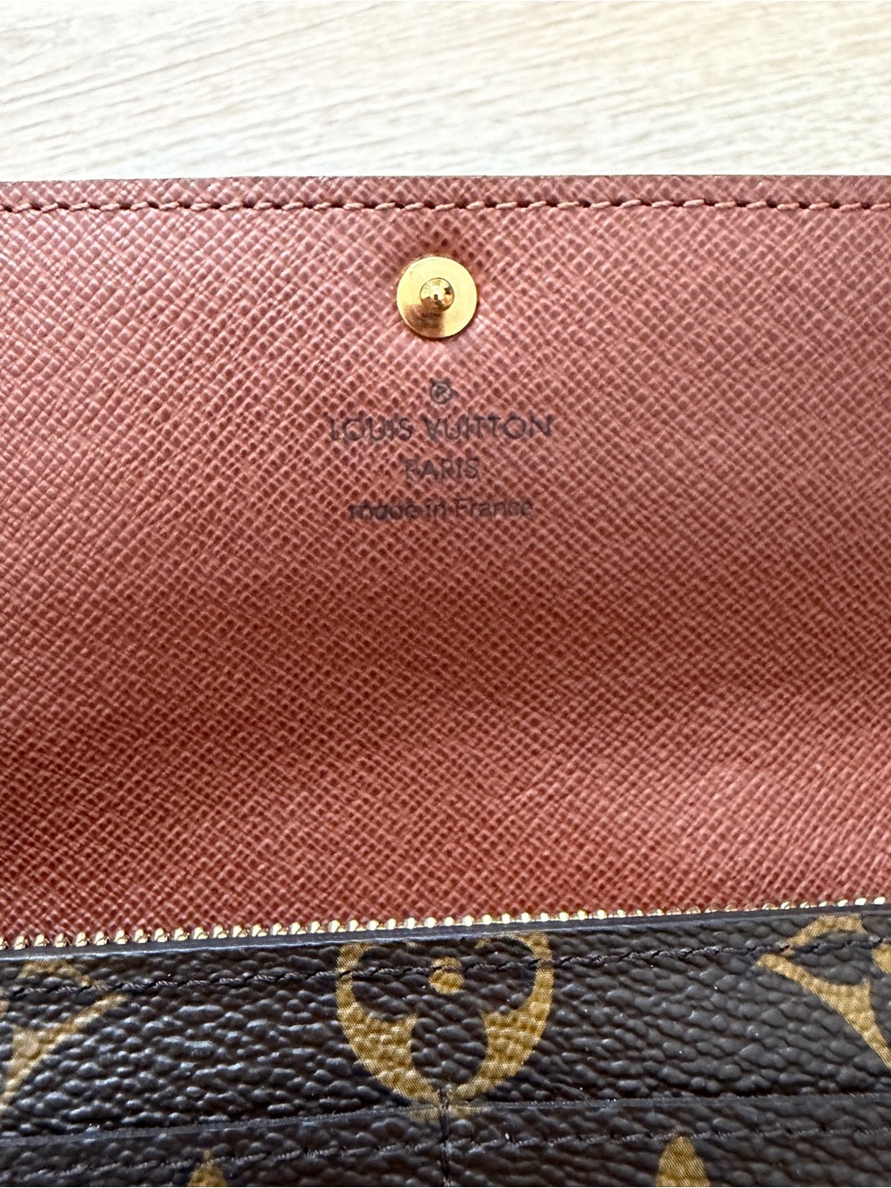 Louis Vuitton Monogram Canvas Long Wallet - Brown and Gold - Picture 4 of 12